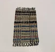 Vintage Artisan Made Hand Woven Rag Rug