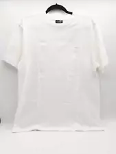 Chanel White Uniform Cotton T-shirt Size L Do0523orxde