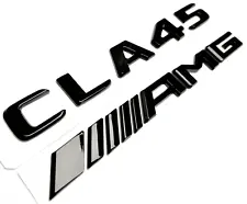 #2 BLACK CLA45 +AMG REPLACEMENT FOR MERCEDES REAR TRUNK EMBLEM BADGE LIFTGATE (For: 2021 CLA45 AMG)