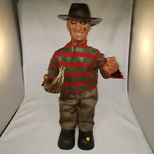 2009 Gemmy Freddy Krueger Animatronic Halloween Doll Kmart 14.5" NEEDS REPAIR