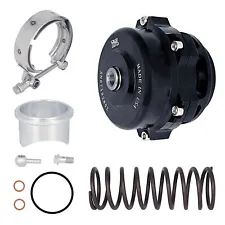 Black Universal 50mm BOV Blow Off Valve Q Typer With Tial Logo V-Band Flange