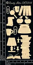 Dusty Attic Chipboard 3x6 - Reading Icons, DA3495