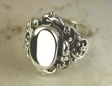 STUNNING .925 STERLING SILVER GOTHIC POISON RING size 7 style# r0658