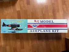 Vintage Rc Balsa Airplane Plane Kit Royal/Marutaka A3M2-N Rufe Kit Rare