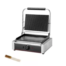 Commercial Panini Contact Grill Large Sandwich Press Panini Maker Machine Ele...