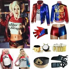 Girl Kid Harley Quinn Suicide Squad Halloween Costume Cosplay Outfit Fancy Dress