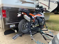 Heavy Duty Electric Lift Harley Motorcycle Carrier for RV, Van, or Pickup Truck"