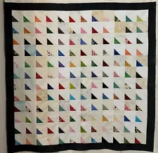 Quilt Top- Scrappy Triangle In The Corner - ONEDURRQUILTER