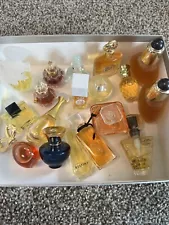 Vintage Miniature Mini Designer Perfume Bottles Lot of 17 Various Brands