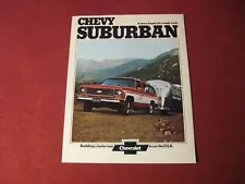 1974 Chevy Suburban Pickup Truck Sales Brochure Booklet Catalog