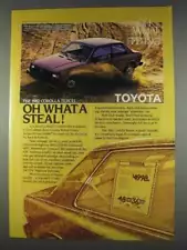 1982 Toyota Corolla Tercel Ad - Oh What A Steal