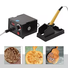 Wood Burning Pen Tool Multifunction Craft Pyrography Machine Burner Set Kit 110V