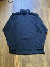 Vintage Nike Pullover Men Large Black White Long Sleeve Turtle Neck Outdoors USA