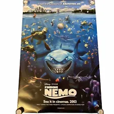 FINDING NEMO Double Sided Original Movie Poster 27×40 inches Rolled