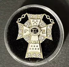 Sigma Chi President Cleveland Tribute Fraternity Pin Badge