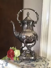 Vtg Towle Tilting Tea/Coffee Pot Silver Plated -fr Priscilla Presley estate sale