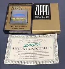 Vintage Rare Zippo Rule B.F. GOODRICH Tape Ruler USA - Zink Ent. Bellevue, WA