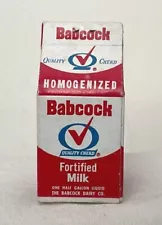 Babcock Dairy Milk Carton 1950's Advertising Match Books 5 Promotional