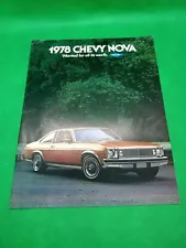 Original 1978 Chevrolet Nova Sales Brochure 78 Chevy Coupe Sedan Hatchback Fc3