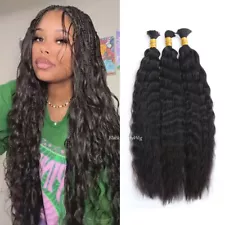 Wet and Wavy Micro Braiding Human Hair Bulk Malaysian Braids Hair No Weft 100g