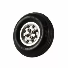 1 Pair 1.75inch Solid Rubber Wheels Tires with Alu Hub For RC Airplane H17mm