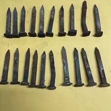 Antique Hand Forged Nails 12 No. 23 8 No. 25