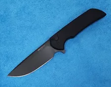 ProTech Mordax - Solid Black Handles / Black DLC MagnaCut Blade