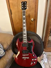 Young Chang FENIX Red Devil SG Guitar-Very Nice!!!