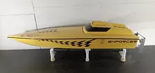 Large Yellow Enforcer RC Magnum 57 Boat 57" L x 16" W