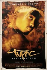 TUPAC: RESURRECTION Original One Sheet Movie Poster - 2003