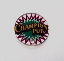 Champion Pub Pinball Machine Plastic Promo Key Chain Original NOS Game