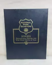 Whitman Classic Coin Album #4957 National Park Quarters 2019-2021 P, D & W Mints