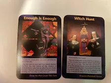 TRUMP INWO Illuminati ENOUGH IS ENOUGH 1995 Assassins Card Game SNIPER MAGA LOT3