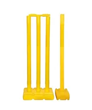 Plastic Cricket Stumps Set 4 Stumps 2 Bails 2 Stand US