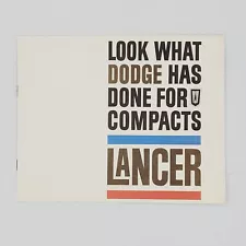 Vintage 1960 Dodge Lancer Sales Brochure "Look what Dodge has done for Compacts"