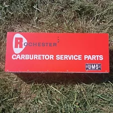 Vintage ROCHESTER CARBURETOR Service Parts Cabinet Display Man Cave