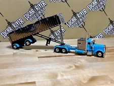 DCP 1/64 Peterbilt mercury sleeper Mac Spread Axle Dump semi Truck Farm Toy