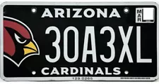 *99 CENT SALE* Arizona CARDINALS Football License Plate #30A3XL No Reserve