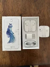 Apple iPhone 6S Box & Unused Headphones Cord And Block With Two Sets Of Headphs