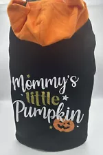 Halloween Cat Dog Pet Clothing Black Mommys Little Pumpkin ð Hoodie Size Small