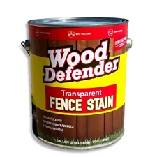 Wood Defender Transparent Fence Stain LEATHERWOOD gallon