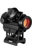 Micro Red Dot Sight 2 MOA Reflex Gun Rifle Sight Scope with 1'' Inch Riser Mount