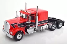 Road Kings KENWORTH W900 TRACTOR TRUCK 3-ASSI 1989 Red/Black in 1/18 Scale New!