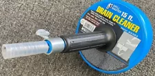 15 Ft Drill Powered Drum Auger Sewer Snake Drain Cleaner (USA SELLER) SALE !!!!!