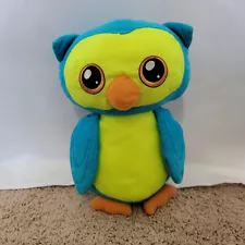 Avon Glow Pals Owl 9" Cute Blue Green Plush Stuffed Animal 2013