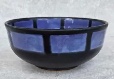 Vtg JoAnn Aquinto Pewabic Studio Art Pottery Windowpane & Swirl Centerpiece Bowl