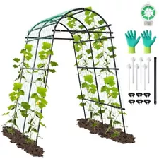 Garden Arch Trellis for Climbing Plants Outdoor - Extra 7 Ft Tall Arch Tunnel...