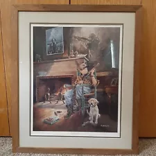 RJ McDonald Granddads Gun Signed Print With Frame