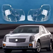 2PC Headlight Lens Shell Cover Lampshade Sealant Glue For Cadillac CTS 2003-2007