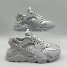 Nike Womens Sz 8.5 Air Huarache Triple White Casual Lifestyle DH4439 102